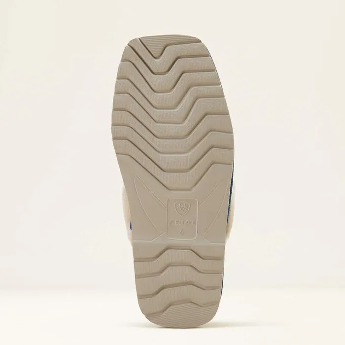 Women Slippers Ariat Jackie Square Toe Stack Slipper Blue Women Slippers Ariat Jackie Square Toe Stack Slipper Blue