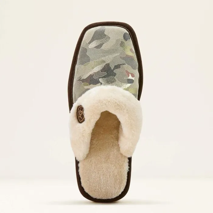 Women Slippers Ariat Jackie Square Toe Stack Slipper Green Women Slippers Ariat Jackie Square Toe Stack Slipper Green