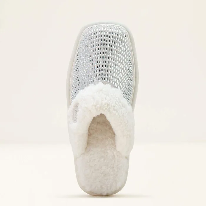 Women Slippers Ariat Jackie Square Toe Stack Slipper White Women Slippers Ariat Jackie Square Toe Stack Slipper White