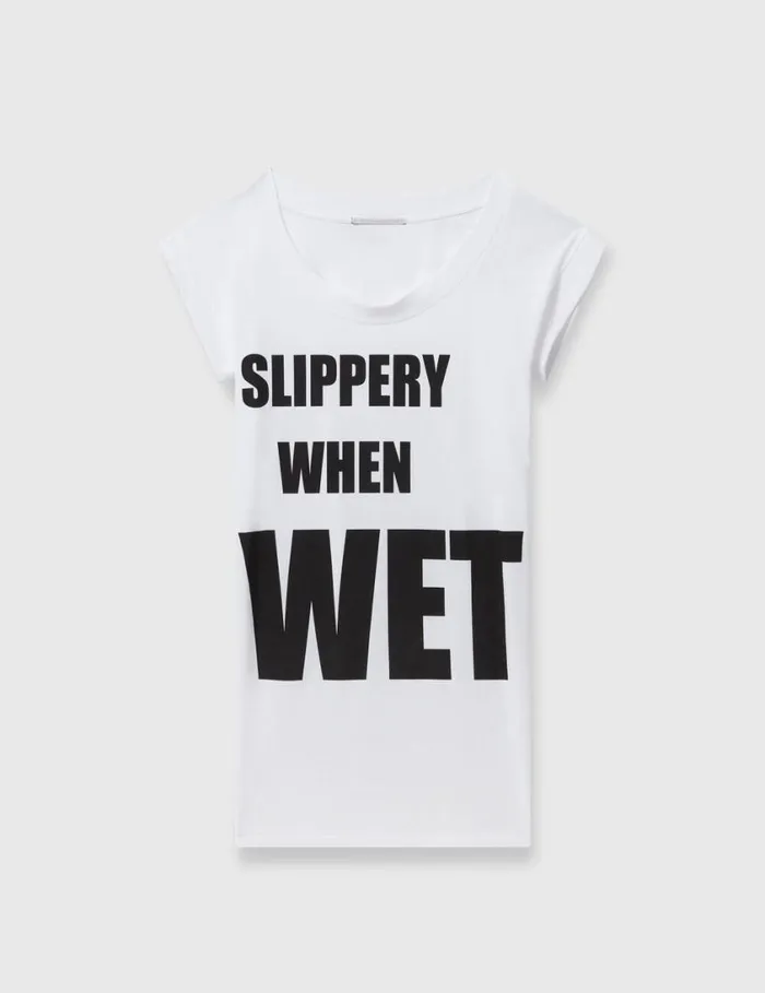 Women Slippery When Wet Dress Black And White Stella McCartney Dresses