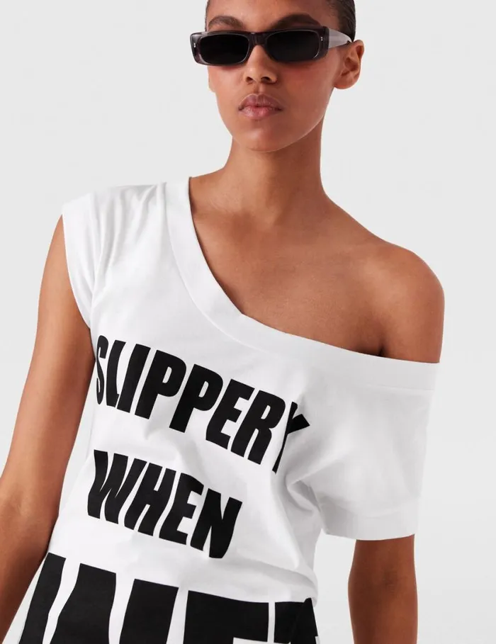 Women Slippery When Wet Dress Black And White Stella McCartney Dresses