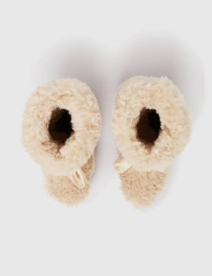 Women SneakElyse Plush Teddy Snow Boots Lavender Stella McCartney Boots Women SneakElyse Plush Teddy Snow Boots Lavender Stella McCartney Boots