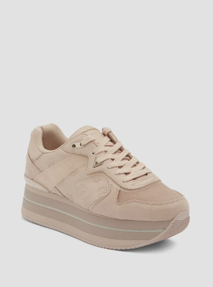Women Sneakers GUESS Pink Harinna Low Top Sneakers