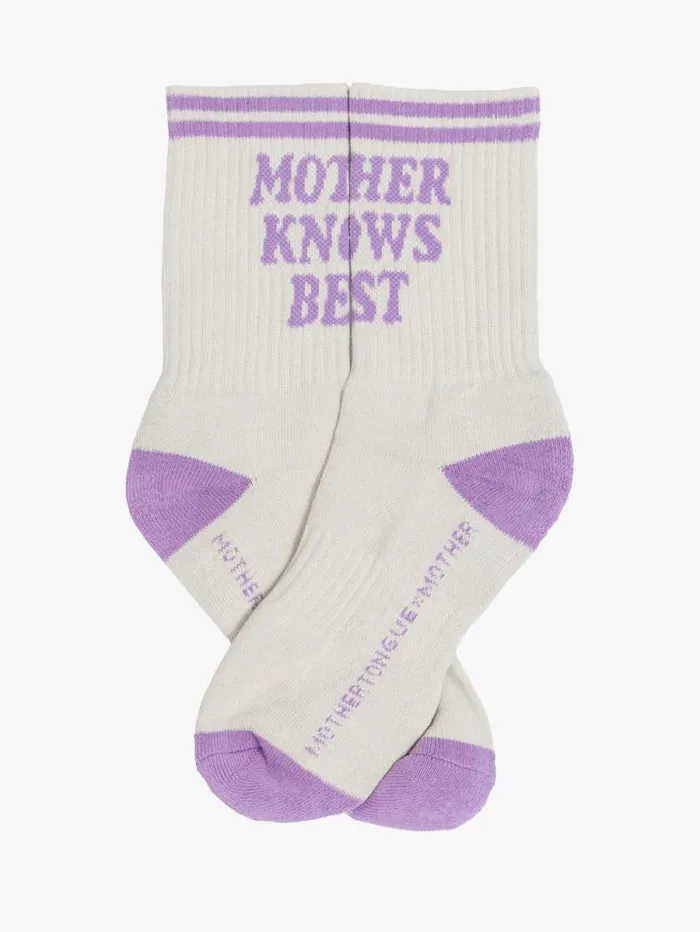 Women Socks Mother Denim Baby Steps Purple lightpastel