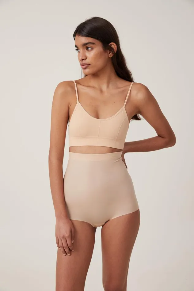 Women Solutions Cotton On Shapewear High Waist Bikini Brief Frappe