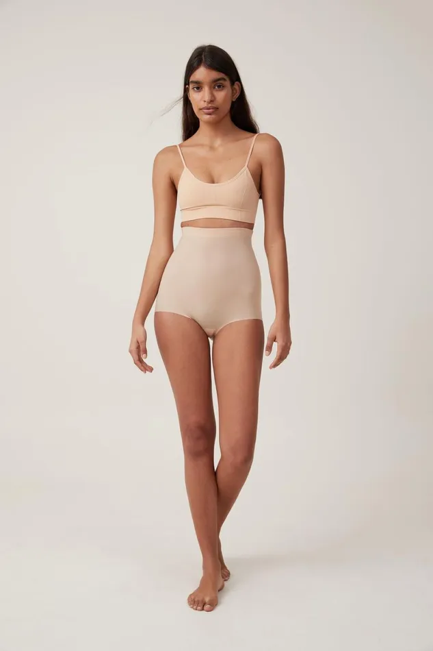 Women Solutions Cotton On Shapewear High Waist Bikini Brief Frappe