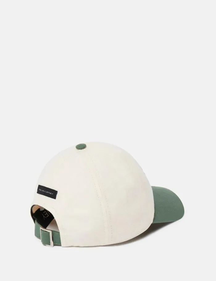 Women SOS Embroidered Baseball Cap Ivorygreen Stella McCartney Hats And Scarves