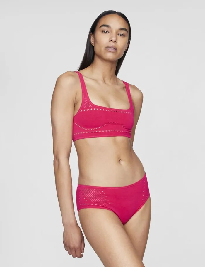Women Stellawear Crop Bra Hot Pink Stella McCartney Lingerie And Sleepwear