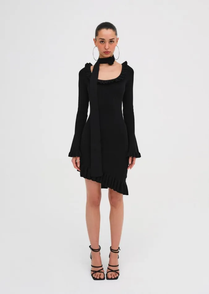 Women Stevie Mini Dress Black For Love and Lemons Dresses
