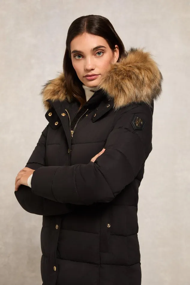 Women Stoneleigh Longline Coat Black Holland Cooper Coats Women Stoneleigh Longline Coat Black Holland Cooper Coats