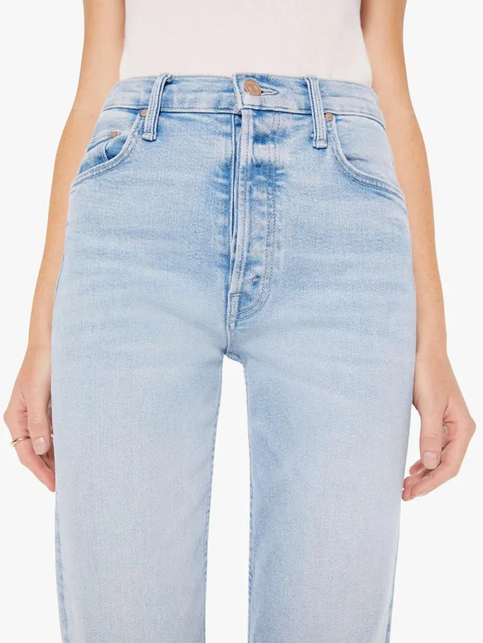 Women Straight Mother Denim The Tomcat Flood Blue lightpastel