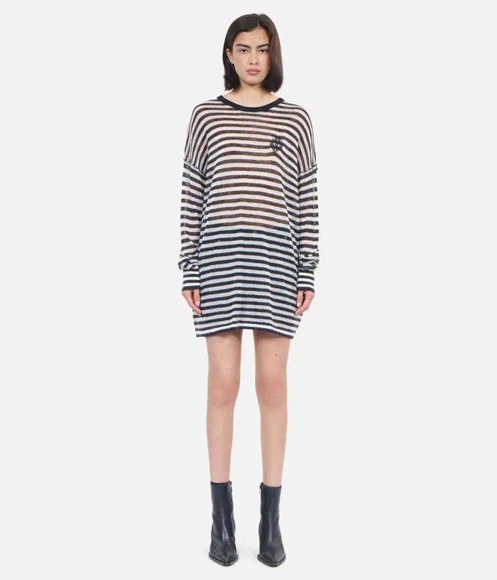 Women Striped Mohair And Wool Sweater THE KOOPLES Sweaters