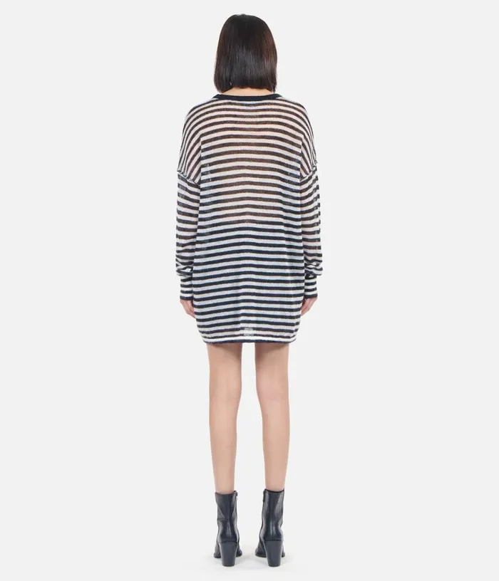 Women Striped Mohair And Wool Sweater THE KOOPLES Sweaters