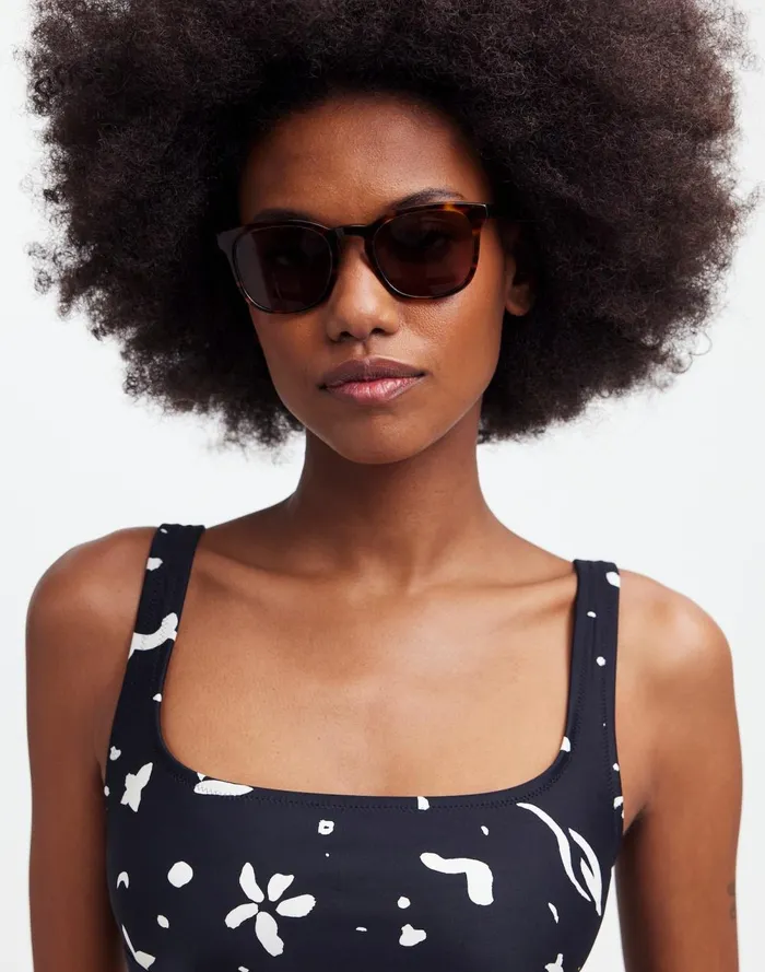 Women Sunglasses Madewell Ashcroft Sunglasses Whisky Tort