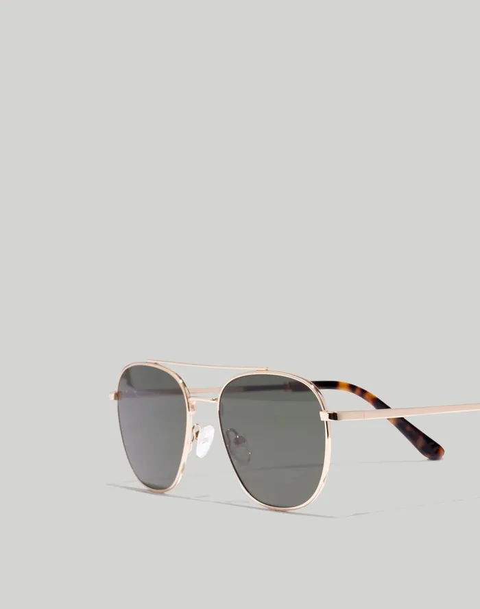 Women Sunglasses Madewell Suffolk Aviator Sunglasses Perfect Tort Multi