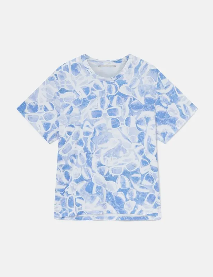 Women Sunglasses Print Boxy TShirt Multicolor 1 Stella McCartney Shirts And Tops
