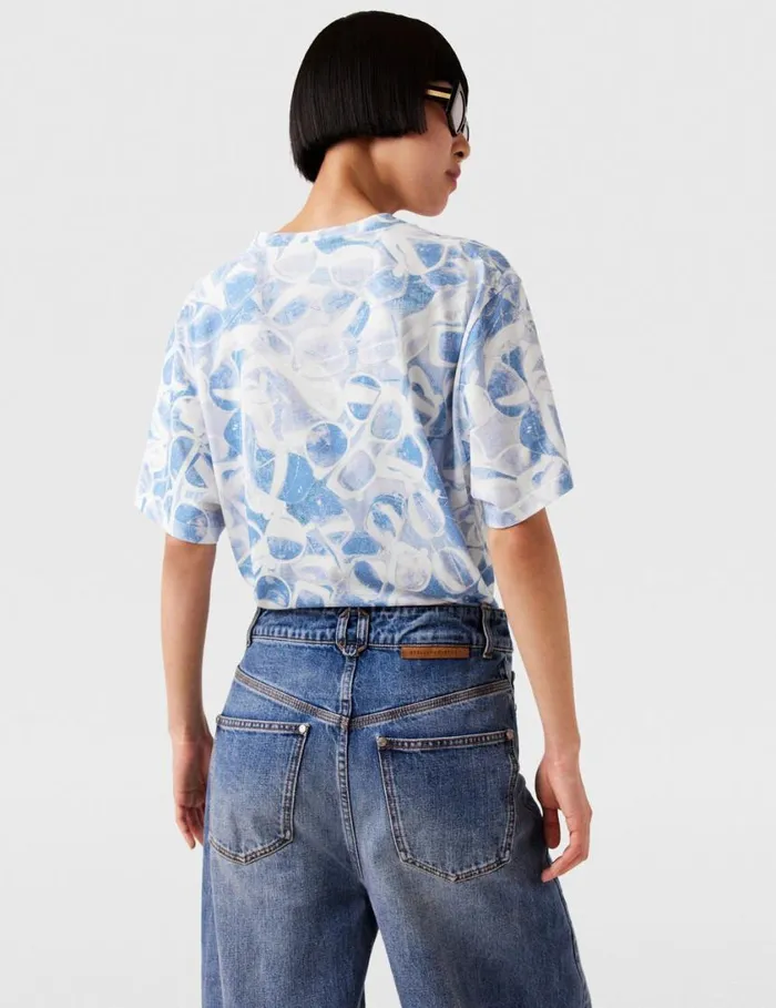 Women Sunglasses Print Boxy TShirt Multicolor 1 Stella McCartney Shirts And Tops Women Sunglasses Print Boxy TShirt Multicolor 1 Stella McCartney Shirts And Tops