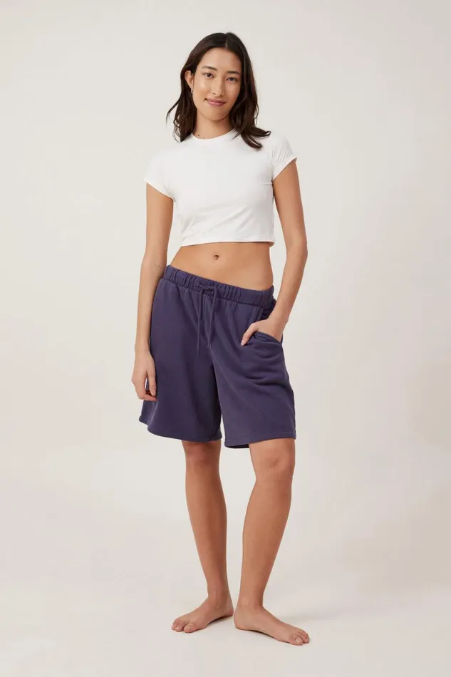 Women Sweats and Hoodies Cotton On Fleece Lounge Jort Midnight Rain