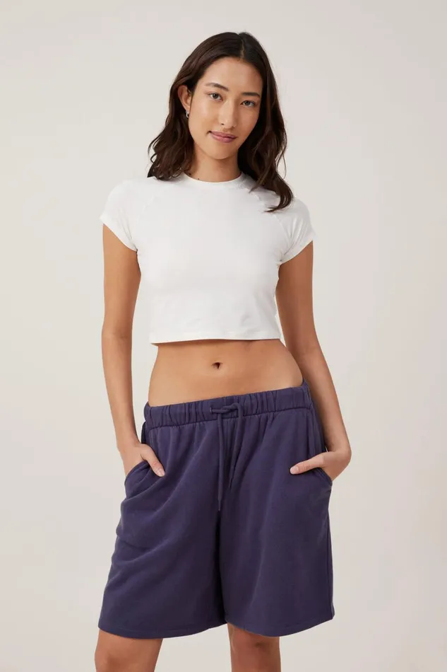 Women Sweats and Hoodies Cotton On Fleece Lounge Jort Midnight Rain