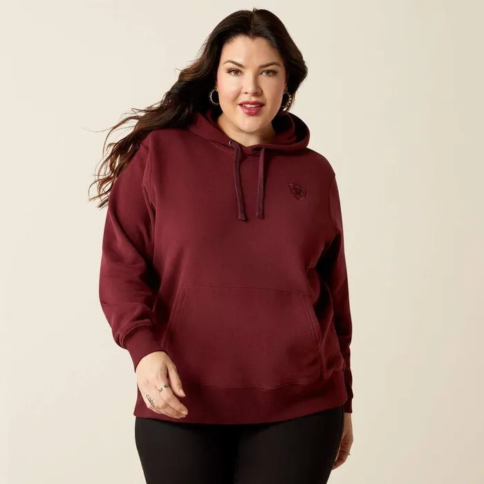 Women Sweatshirts and Hoodies Ariat Ariat Logo 20 Hoodie Tawny Port Women Sweatshirts and Hoodies Ariat Ariat Logo 20 Hoodie Tawny Port