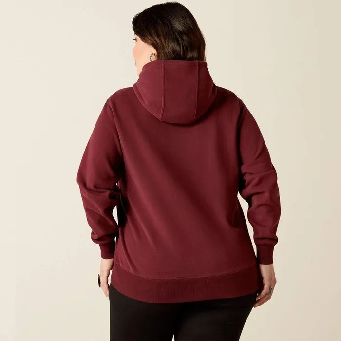 Women Sweatshirts and Hoodies Ariat Ariat Logo 20 Hoodie Tawny Port Women Sweatshirts and Hoodies Ariat Ariat Logo 20 Hoodie Tawny Port