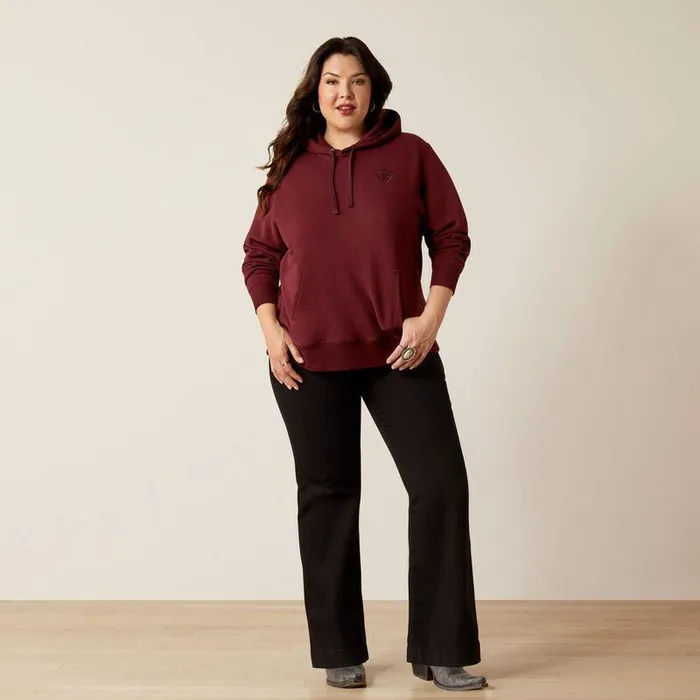 Women Sweatshirts and Hoodies Ariat Ariat Logo 20 Hoodie Tawny Port Women Sweatshirts and Hoodies Ariat Ariat Logo 20 Hoodie Tawny Port