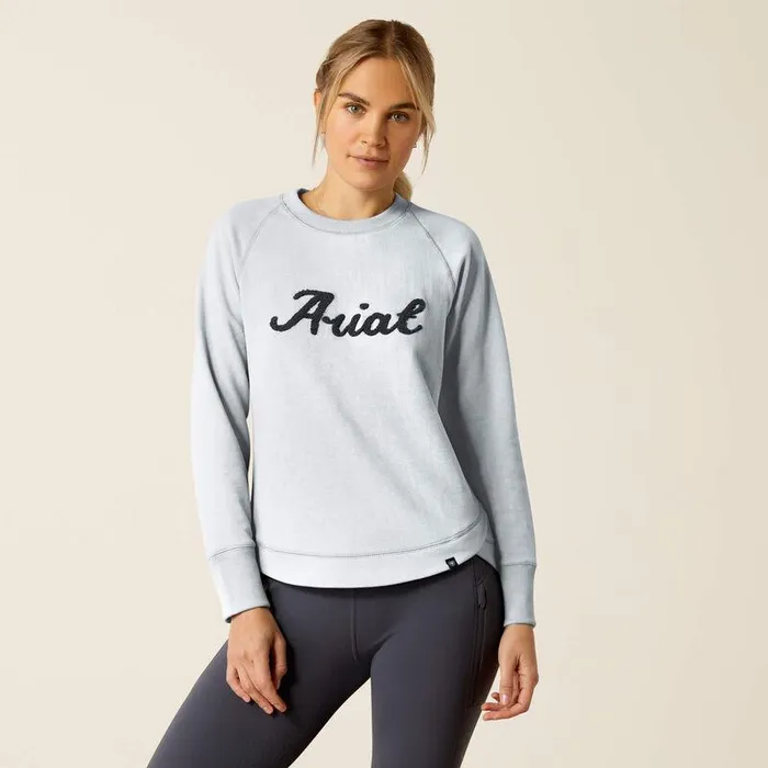 Women Sweatshirts and Hoodies Ariat Benicia Sweatshirt Cerulean Heather