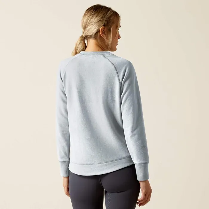 Women Sweatshirts and Hoodies Ariat Benicia Sweatshirt Cerulean Heather Women Sweatshirts and Hoodies Ariat Benicia Sweatshirt Cerulean Heather