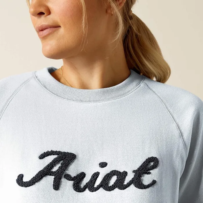 Women Sweatshirts and Hoodies Ariat Benicia Sweatshirt Cerulean Heather Women Sweatshirts and Hoodies Ariat Benicia Sweatshirt Cerulean Heather