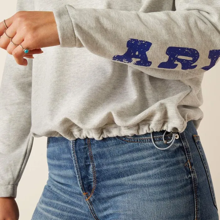 Women Sweatshirts and Hoodies Ariat Cowgirl Tough Sweatshirt Heather Grey Women Sweatshirts and Hoodies Ariat Cowgirl Tough Sweatshirt Heather Grey