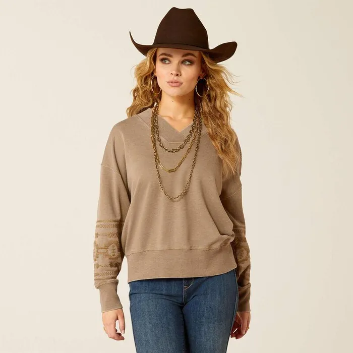 Women Sweatshirts and Hoodies Ariat Marsh Sweatshirt Brindle