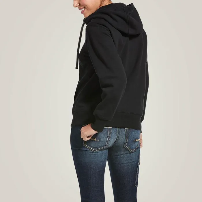 Women Sweatshirts and Hoodies Ariat Rebar Skill Set 12 Zip Hoodie Black Women Sweatshirts and Hoodies Ariat Rebar Skill Set 12 Zip Hoodie Black