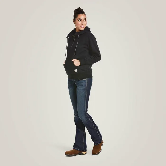 Women Sweatshirts and Hoodies Ariat Rebar Skill Set 12 Zip Hoodie Black Women Sweatshirts and Hoodies Ariat Rebar Skill Set 12 Zip Hoodie Black