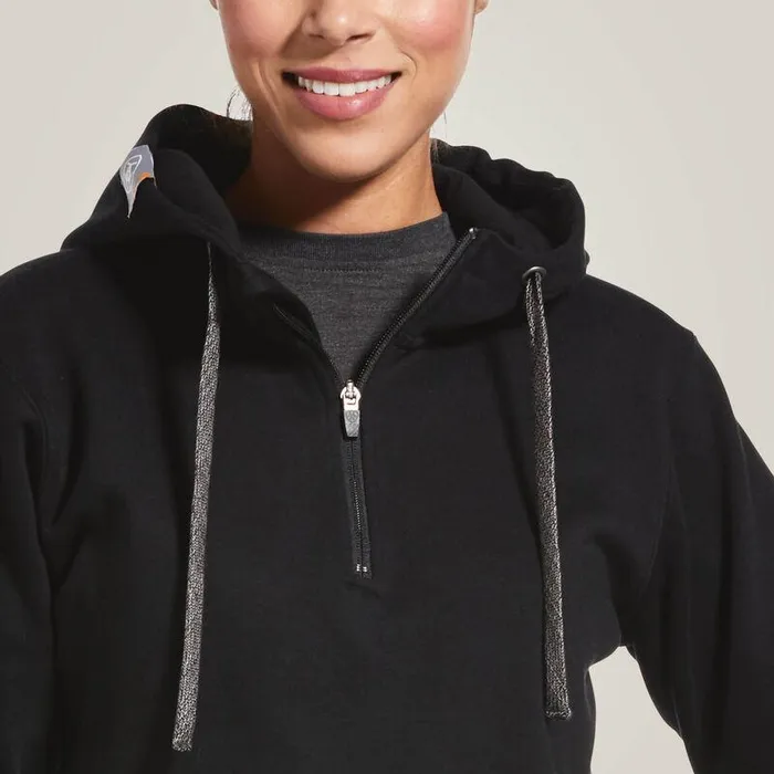 Women Sweatshirts and Hoodies Ariat Rebar Skill Set 12 Zip Hoodie Black Women Sweatshirts and Hoodies Ariat Rebar Skill Set 12 Zip Hoodie Black