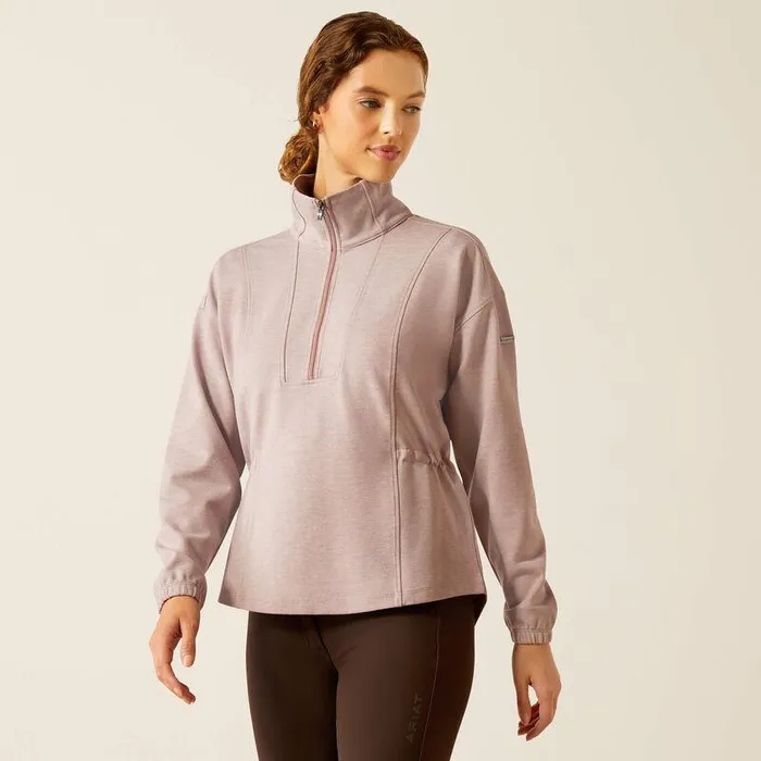 Women Sweatshirts and Hoodies Ariat Ryeland 12 Zip Sweatshirt Purple Dove