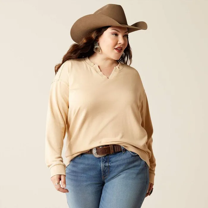 Women Sweatshirts and Hoodies Ariat Unwind Sweatshirt Tannin Women Sweatshirts and Hoodies Ariat Unwind Sweatshirt Tannin