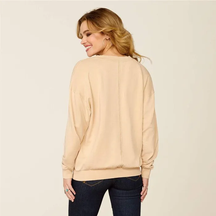 Women Sweatshirts and Hoodies Ariat Unwind Sweatshirt Tannin Women Sweatshirts and Hoodies Ariat Unwind Sweatshirt Tannin