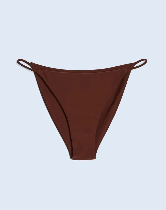 Women Swim Madewell Jade Swim Bare Minimum Bikini Bottom Mocha