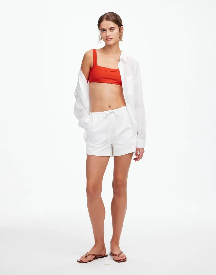 Women Swim Madewell Jade Swim Coast Bikini Top Persimmon