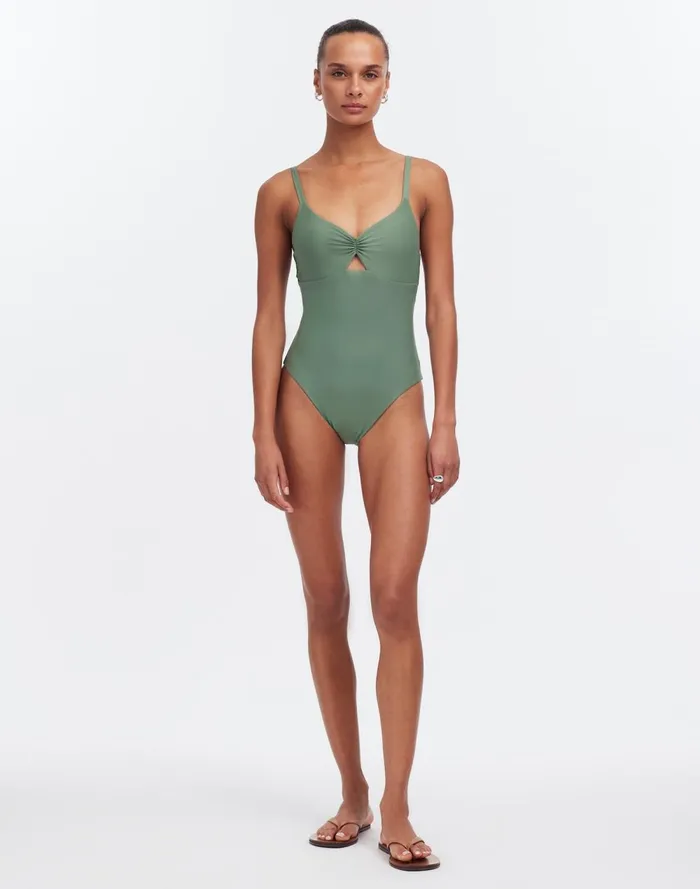 Women Swim Madewell Lexaswim Parc One Piece Agave