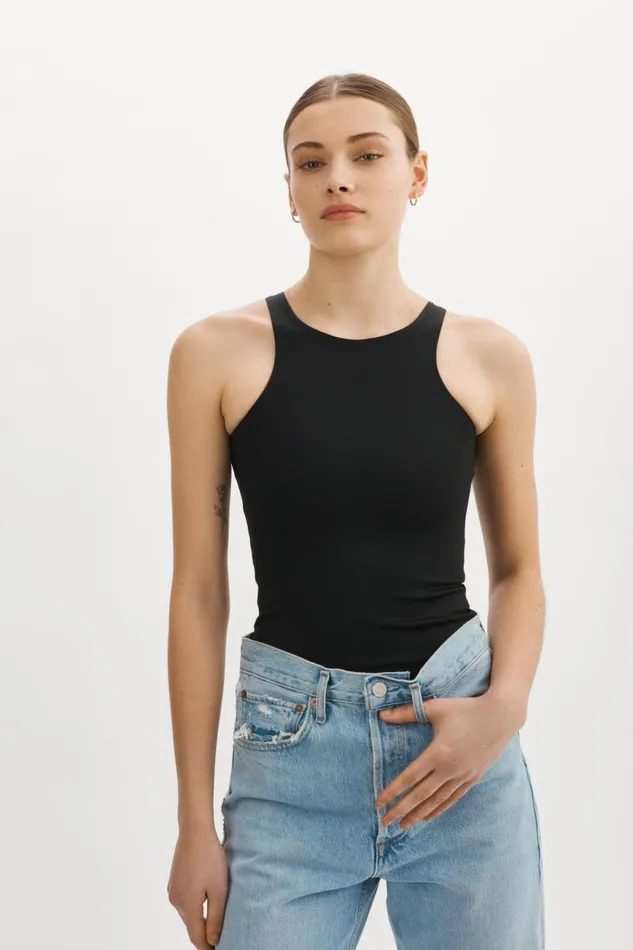 Women SYDELLE Bodysuit Tank Top Black LAMARQUE Tops