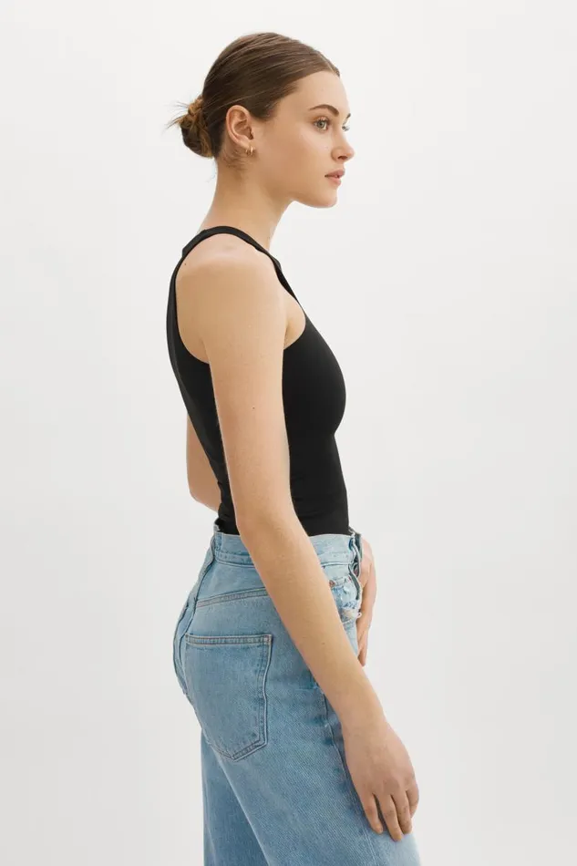Women SYDELLE Bodysuit Tank Top Black LAMARQUE Tops