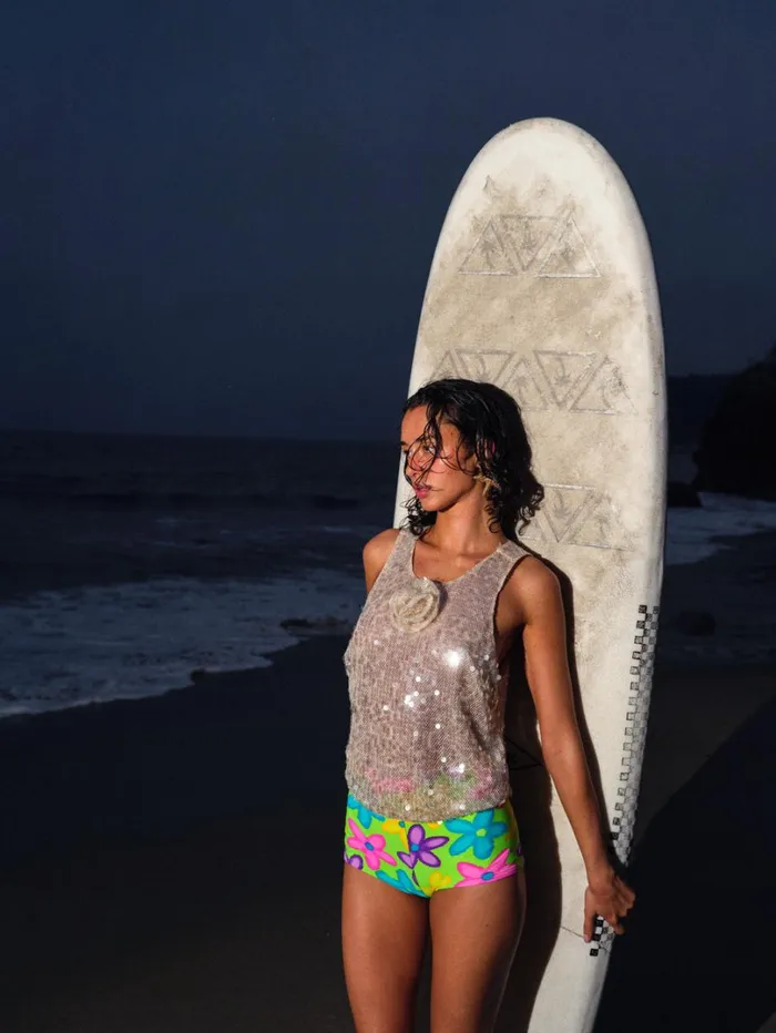 Women Sydney Sequin Top Neutral For Love and Lemons Tops Women Sydney Sequin Top Neutral For Love and Lemons Tops