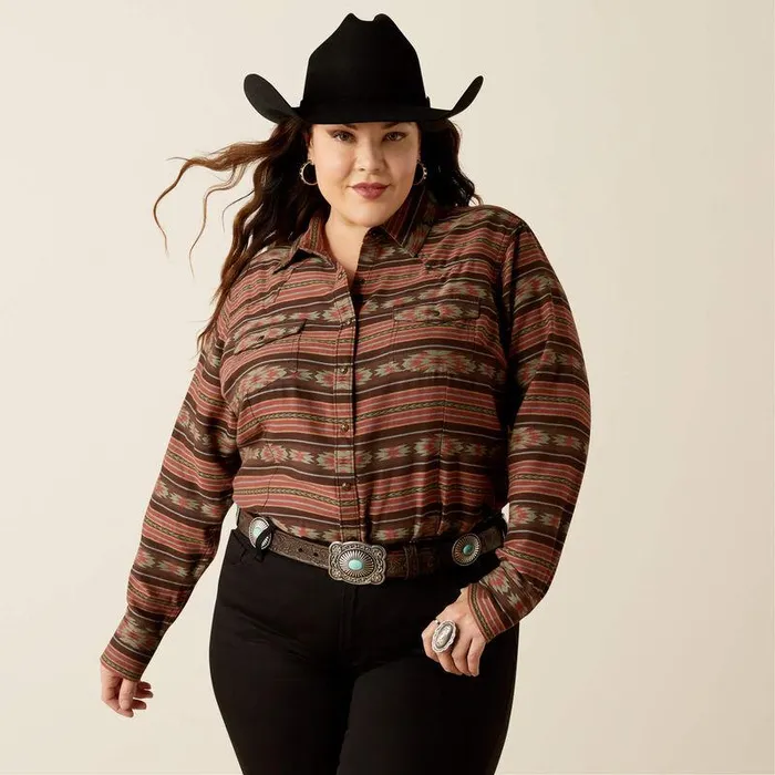 Women TShirts and Tops Ariat Everyday Western Shirt Soft Silt Serape Print Women TShirts and Tops Ariat Everyday Western Shirt Soft Silt Serape Print