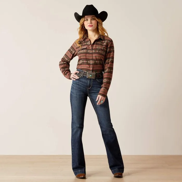 Women TShirts and Tops Ariat Everyday Western Shirt Soft Silt Serape Print Women TShirts and Tops Ariat Everyday Western Shirt Soft Silt Serape Print