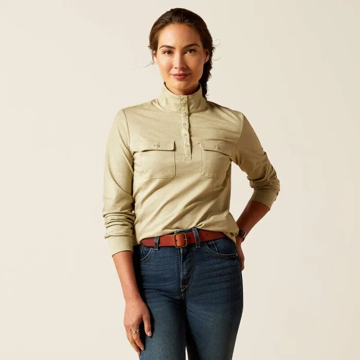 Women TShirts and Tops Ariat Hillcoombe Top Sage Heather
