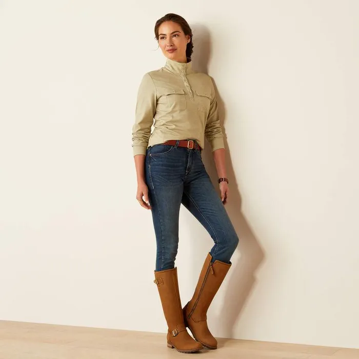 Women TShirts and Tops Ariat Hillcoombe Top Sage Heather Women TShirts and Tops Ariat Hillcoombe Top Sage Heather