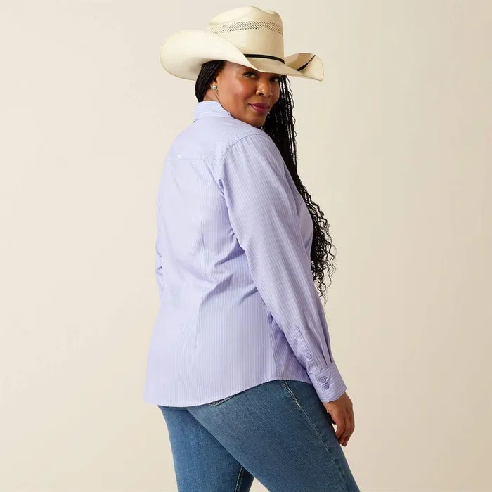 Women TShirts and Tops Ariat Kirby Pro Shirt Sweet Lavender Stripe Women TShirts and Tops Ariat Kirby Pro Shirt Sweet Lavender Stripe