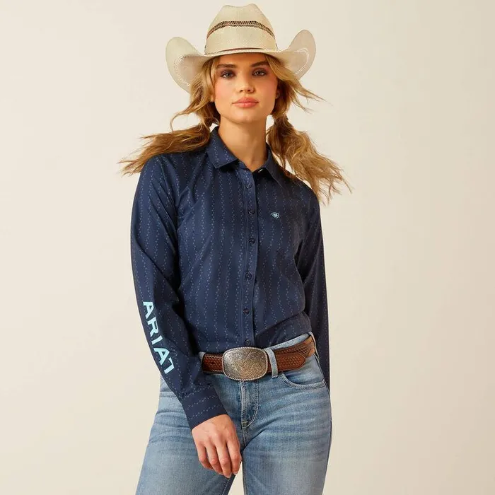 Women TShirts and Tops Ariat Kirby Pro Team Shirt Pompei Print