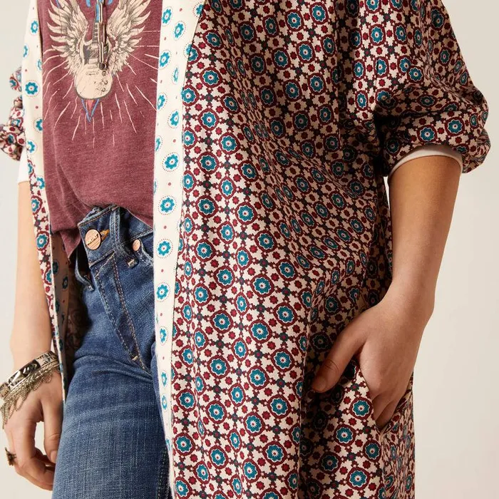 Women TShirts and Tops Ariat Mesquite Kimono Duster Mesquite Foulard Women TShirts and Tops Ariat Mesquite Kimono Duster Mesquite Foulard